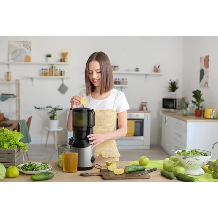 Balter Entsafter Slow Juicer VITALMAXX PRO, Große 135MM Öffnung, 300 Watt, BPA Frei, leise – Bild 5