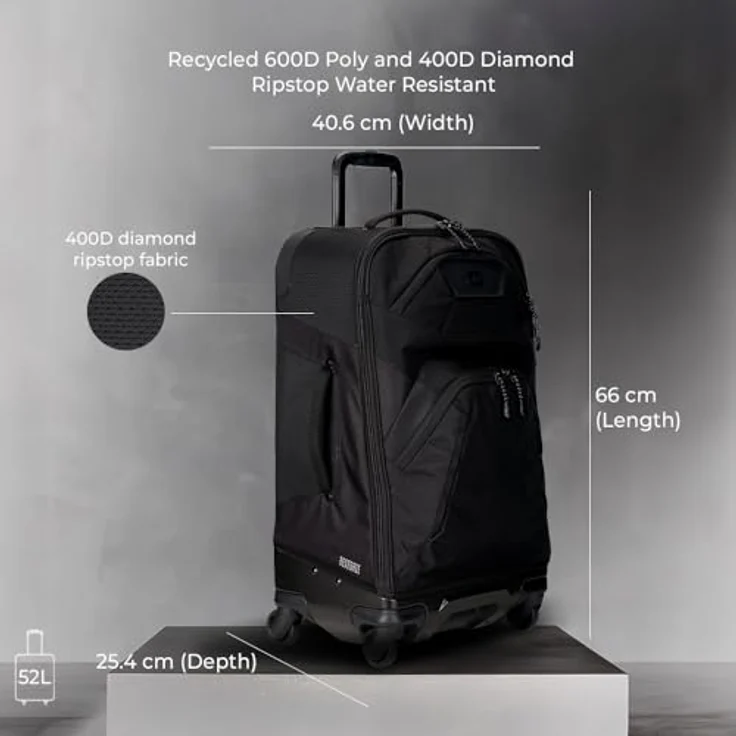 Ogio Renegade 26 4 Rollen Trolley 66 cm Schwarz (52 l, M) – Bild 3