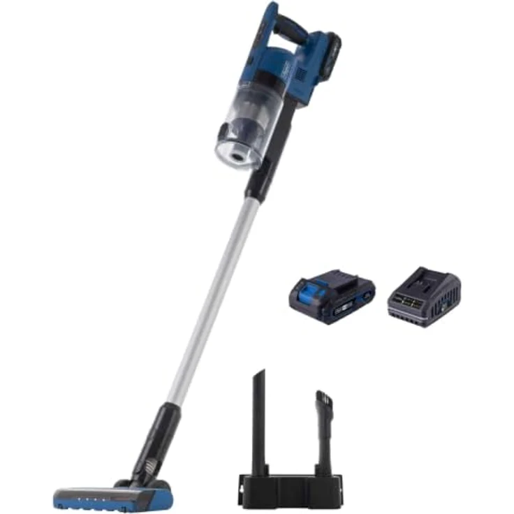 Scheppach Akku-Handstaubsauger BC-VC250-X, 20V mit 20kPa Leistung, 600ml Staubbehälter, 2in1 Funktion und LED-Leuchte, inkl. 2Ah Akku + 2,4A Ladegerät – Bild 1