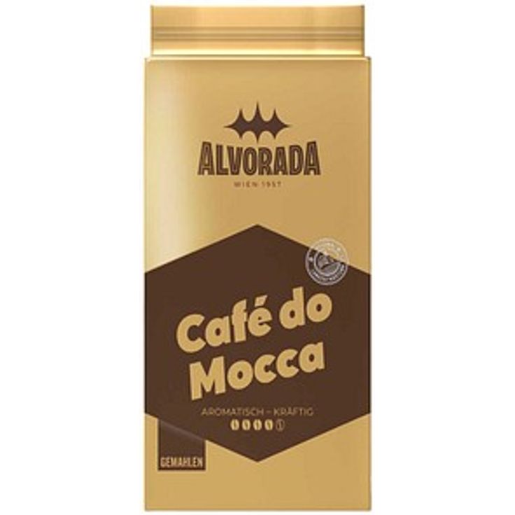 ALVORADA Café do Mocca, gemahlen, kräftiger Kaffee aus Arabica- und Robustabohnen, 1000 g