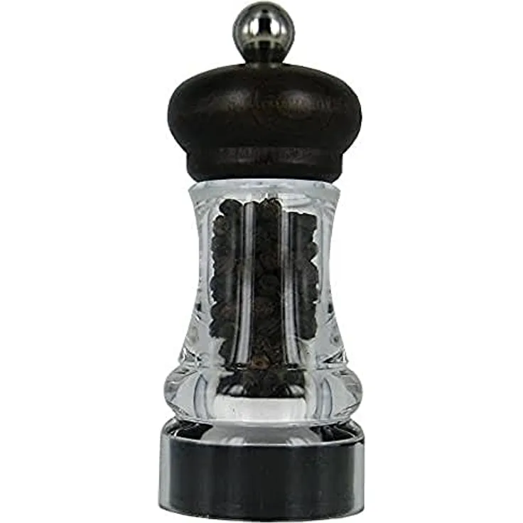 MARLUX Pfeffermühle, Acryl, Transparent/dunkel, 4.5 x 4.5 x 11 cm