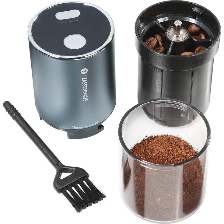 ZASSENHAUS Kaffeemühle Espressomühle Mini Master USB, elektrisch mit Hochleistungsmahlwerk