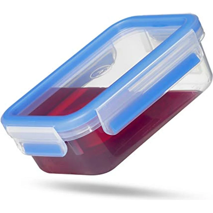 Emsa 515562 Clip & Close Frischhaltedosen | 7-teiliges Set | 0,15+ 0,25+ 0,55+ 0,55 mit Einsätzen+ 1,00+ 2,30 L | -40 bis +100 Grad | Kunststoff | 100 % Dicht | Besondere Frische-Dichtung – Bild 4