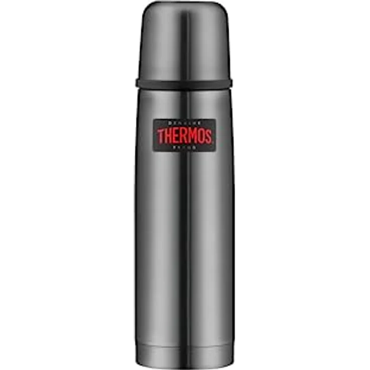 THERMOS 4019.218.050 Thermosflasche Light & Compact, Edelstahl Cool Grey 0,5 l, Spülmaschinenfest, 12 Stunen heiß, 24 Stunden kalt – Bild 2