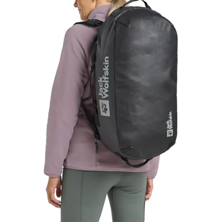 Jack Wolfskin All-In Duffle 35 Weekender Reisetasche, 58 cm, 100% Polyester, schwarz – Bild 5