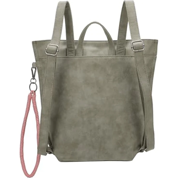 Fritzi aus Preußen Cityrucksack Fritzi33N, mit abnehmbarer Schlüsselschlange, moderner Kurier-Look, schwarz – Bild 4