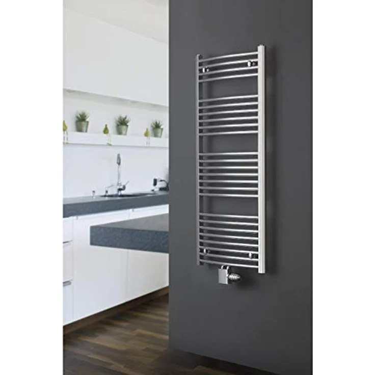 XIMAX Badheizkörper C2 chrom (glanzverchromt), 495 Watt, EN-442, Höhe 1264 x Breite 600 mm – Bild 2