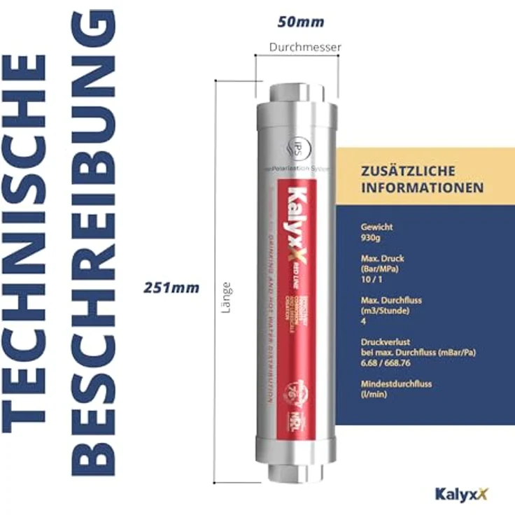SAT IPS Kalyxx RedLine Wasserenthärter G 1", patentierte TGP-Technologie zur Kalkreduktion ohne Chemikalien – Bild 4