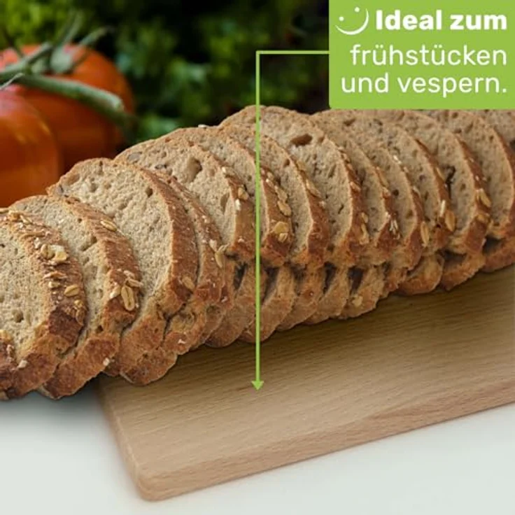 Gravidus 100 Frühstücksbrettchen eckig Holz Buche 22x12x1 cm – Bild 3
