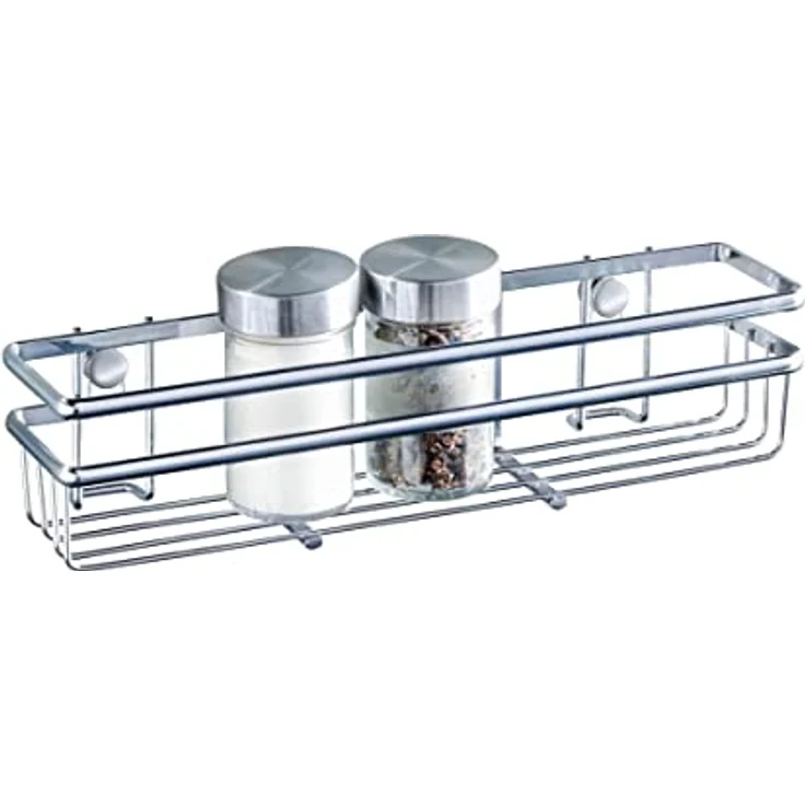 Wenko 54820100 Gewürzregal Style-Gewürzständer, verchromtes MetalLiter 30 x 7 x 7 cm, silber glänzend – Bild 3