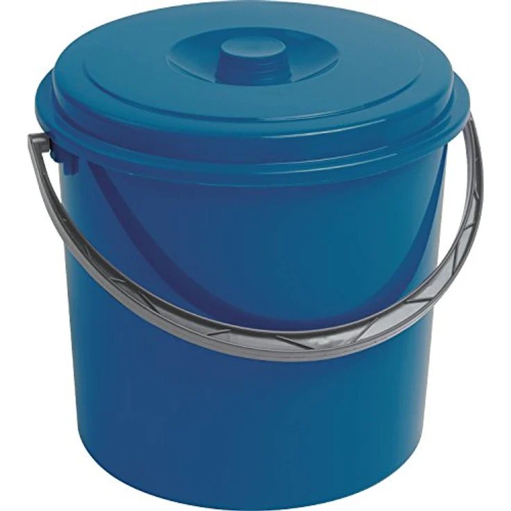 Curver Eimer 12l Mit Deckel Blau 235239 – Bild 2