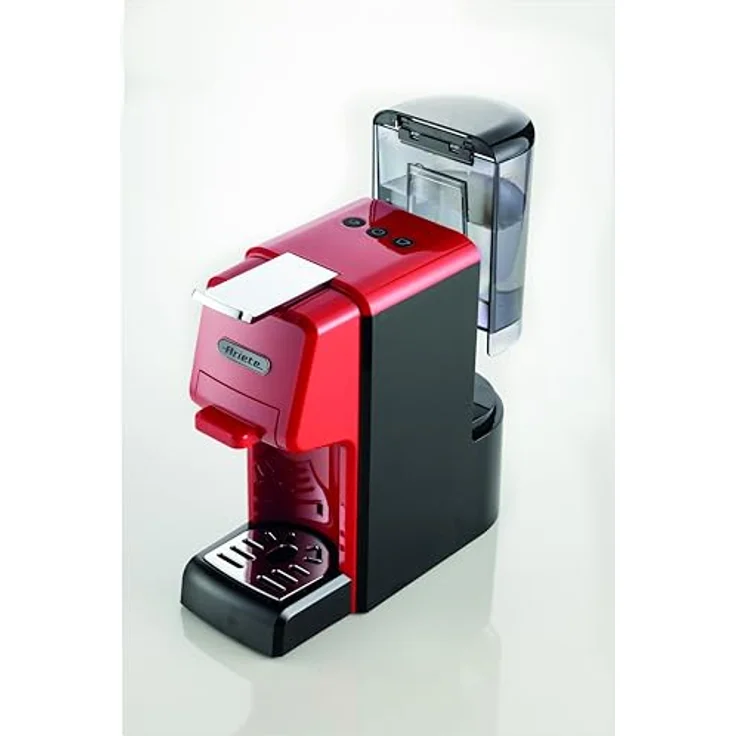 Ariete 1304/12, Vollautomatische Kapselmaschine in Rot mit 1350 W Leistung und 0,7 L Wassertank, unterstützt gemahlenen Kaffee, Kaffeepads und Kaffeekapseln – Bild 2