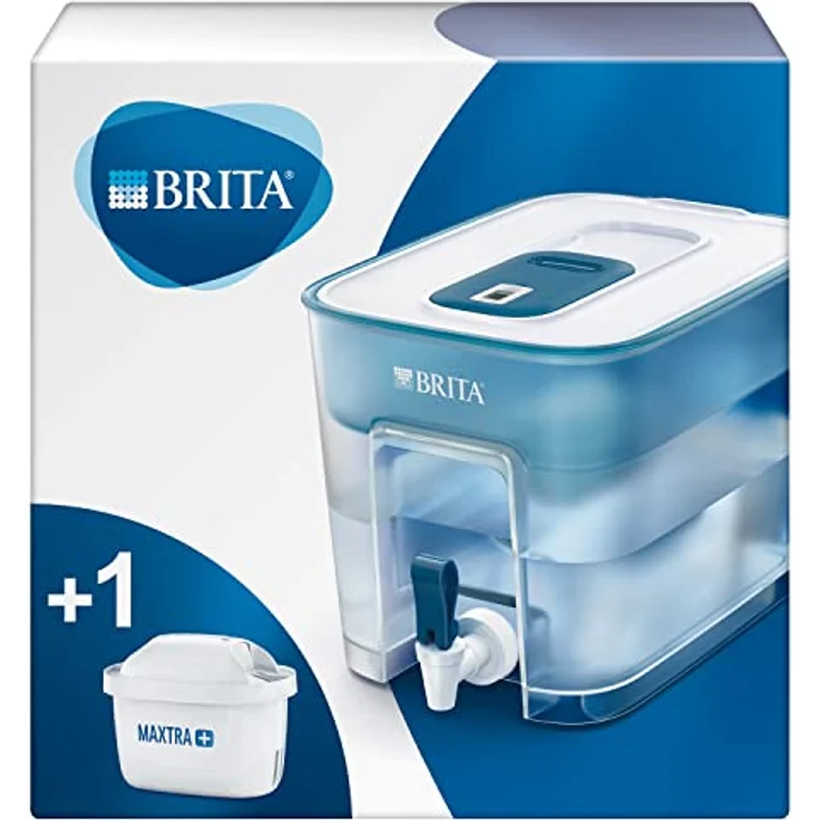 BRITA Wasserfilter Flow inkl. 1 MAXTRA+ Filterkartusche – XXL Tischwasserfilter mit Zapfhahn zur Reduzierung von Kalk, Chlor und geschmacksstörenden Stoffen – Bild 2