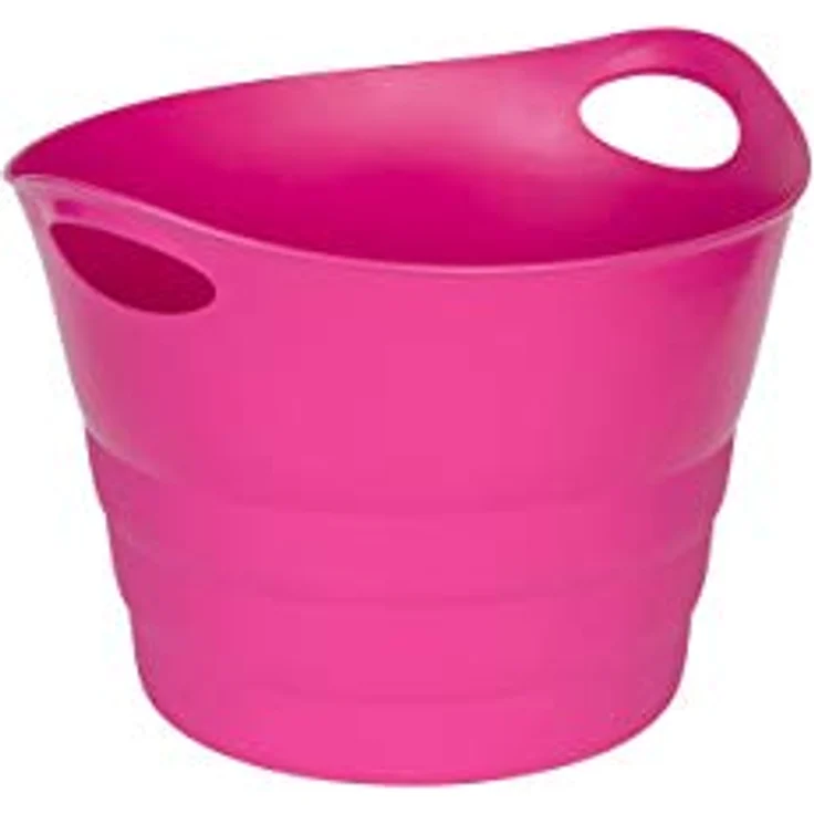 Kreher Set: 2 x Mehrzweckkorb 42 Liter, flexibel und strapazierfähig, pink – Bild 2
