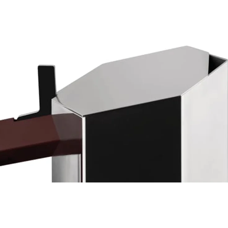 Alessi Menhir Espressokocher, 0,15l für 3 Tassen, glänzend polierter Edelstahl mit Thermoplastikgriff – Bild 4