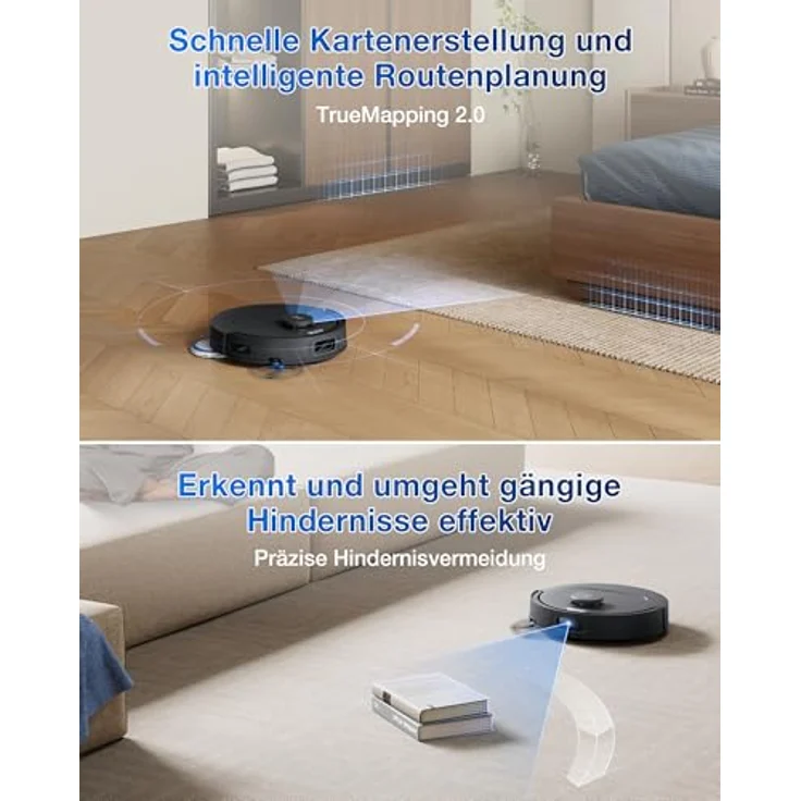 ECOVACS DEEBOT T30C Gen2, Nass-Trocken-Saugroboter mit Beutel, 25.000 Pa Saugleistung, ZeroTangle-Technologie, automatische Absaugung und Selbstreinigung – Bild 6