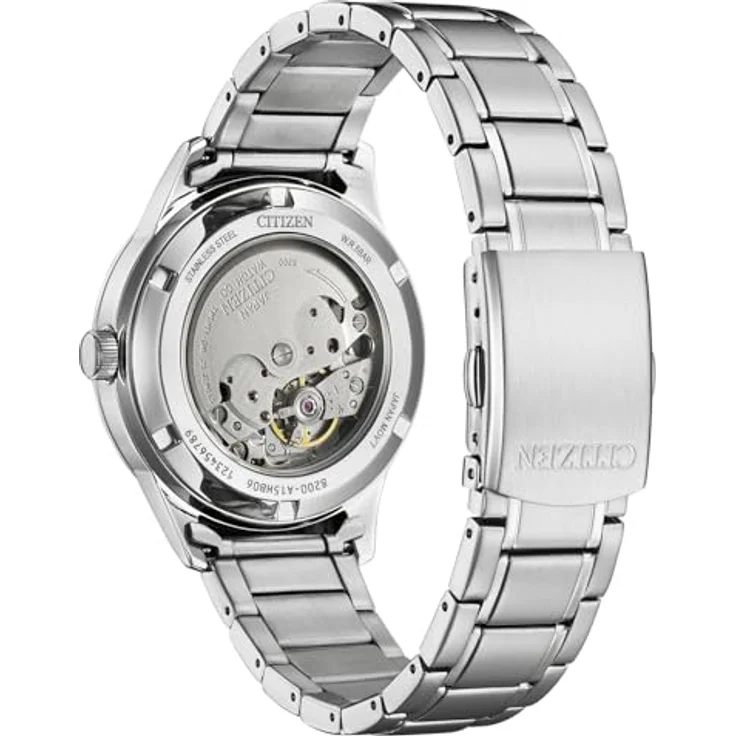 Citizen Automatik Armbanduhr Kal. 8200, Edelstahl, dunkelblaues Zifferblatt, 42 Stunden Gangreserve, wasserdicht bis 5 bar – Bild 3