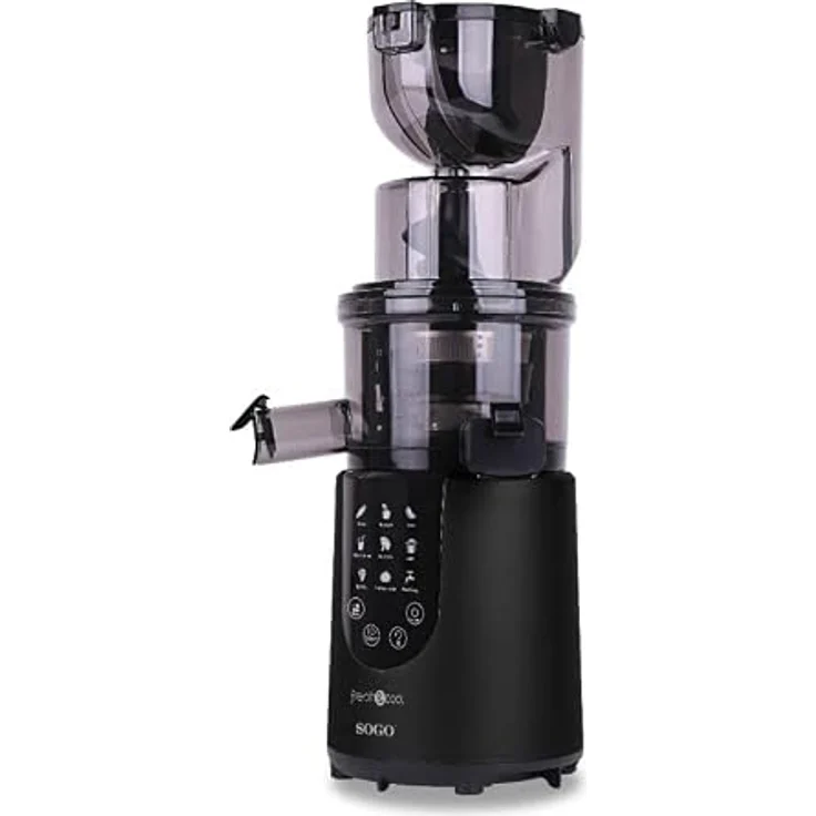 Sogo SS-5125 Cold Press Entsafter, Digital Touch Control, 200W, BPA Free, Easy Cleaning, Low Energy Consumption – Bild 2