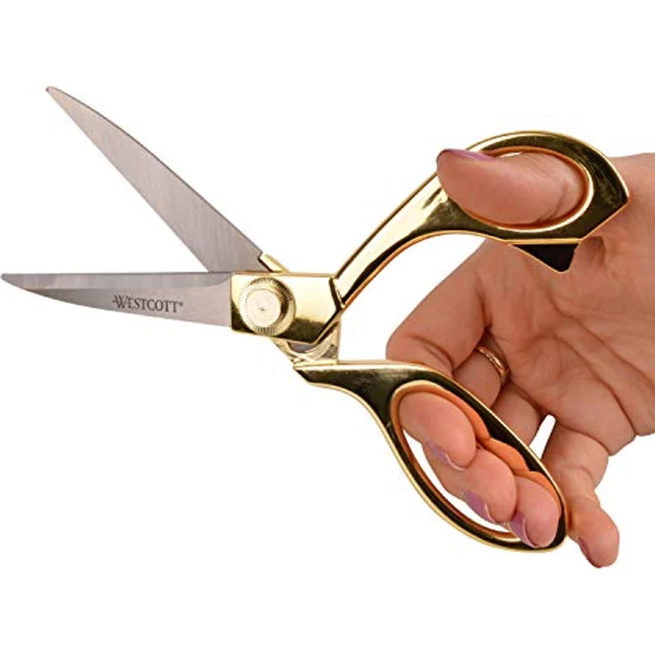 Westcott 17196 20,3 cm Edelstahl Gold Schere für Büro und Zuhause – Bild 4