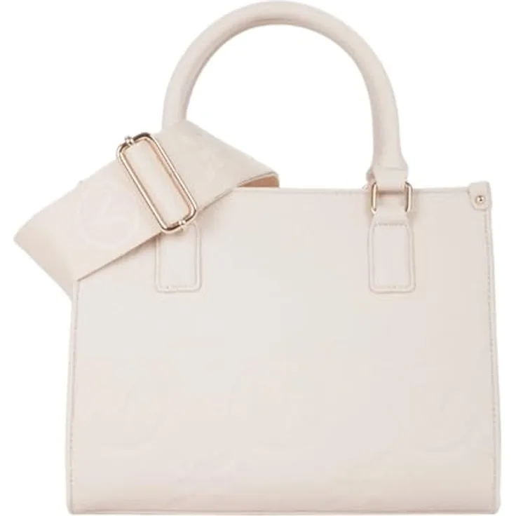 VALENTINO BAGS Shopper SAMBA RE, Ecru, aus Lederimitat, 25 cm Breite, 19 cm Höhe, 12 cm Tiefe