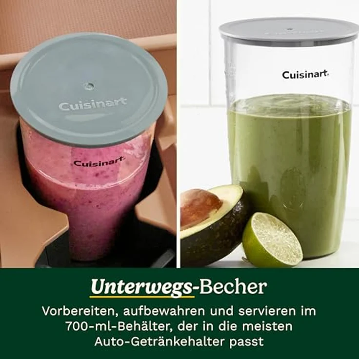 Cuisinart Power Blend Stabmixer, 400 Watt, BPA-frei, inkl. 700 ml Behälter und 950 ml Küchenmaschinen-Aufsatz, kratzfest – Bild 9