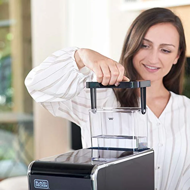 Black + Decker BXCO1470E - Kaffeevollautomat, 1.470W, Touch-Bedienfeld, anpassbare Kaffee-Optionen, abnehmbare Ausgabeeinheit, der Kaffee wird sofort gemahlen, schwarz – Bild 4