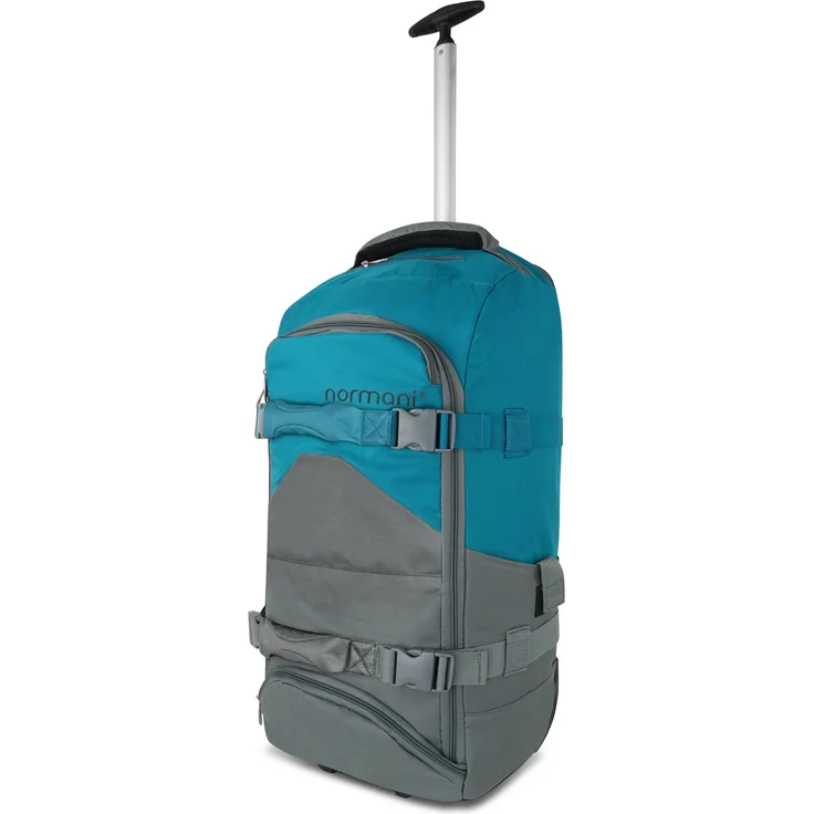Normani Melano Koffer, grau, 90 l, wandelbar zu Rucksack und Trolley