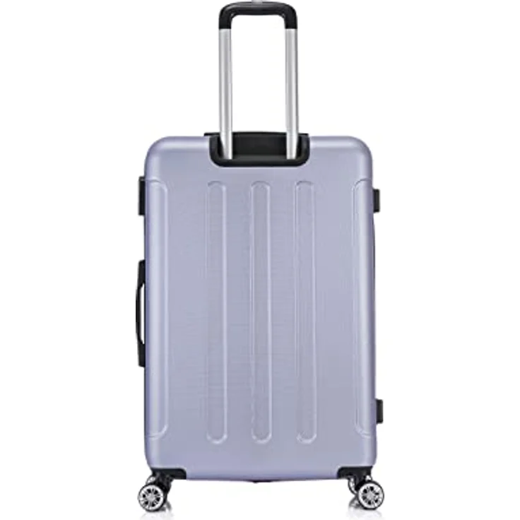 Flexot® Flex-2045 Koffer XL Zwillingsrollen Reisekoffer Trolley Hartschale in Flieder – Bild 3