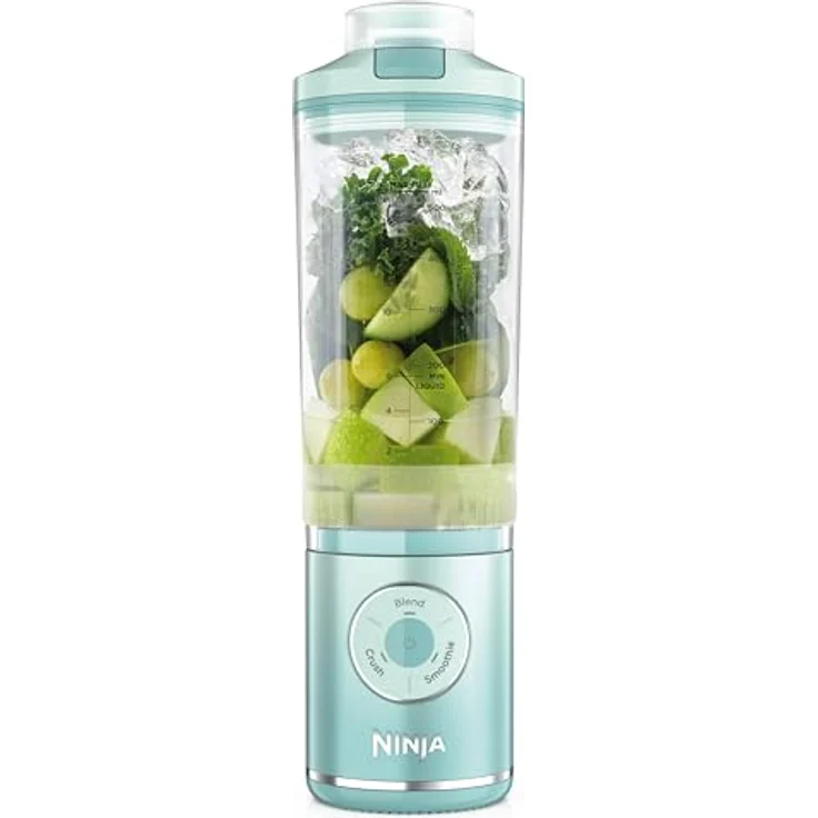 Ninja Blast Max BC251EUMT, Kabelloser Standmixer mit 570 ml Glasgefäß und Auto-iQ Technologie, poliert – Bild 1