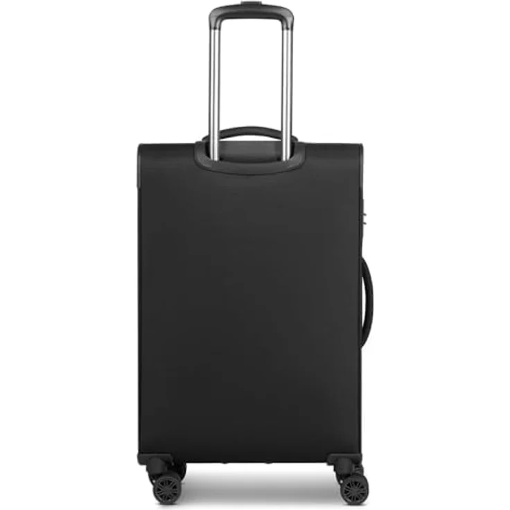 BUGATTI Valencia Soft Koffer-Set 3-teilig, erweiterbar & mit Doppelrollen, 46.5 x 28.5 x 75cm, flexibles Polyester, 89 Liter Volumen für Damen und Herren – Bild 2