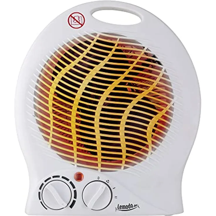 LEMODO Heizlüfter | Elektroheizung mit bis zu 2.000W | Elektrische Heizung für Räume bis 20 qm | Heizgerät mit frei einstellbarer Temperatur | Kompakter Elektroheizkörper