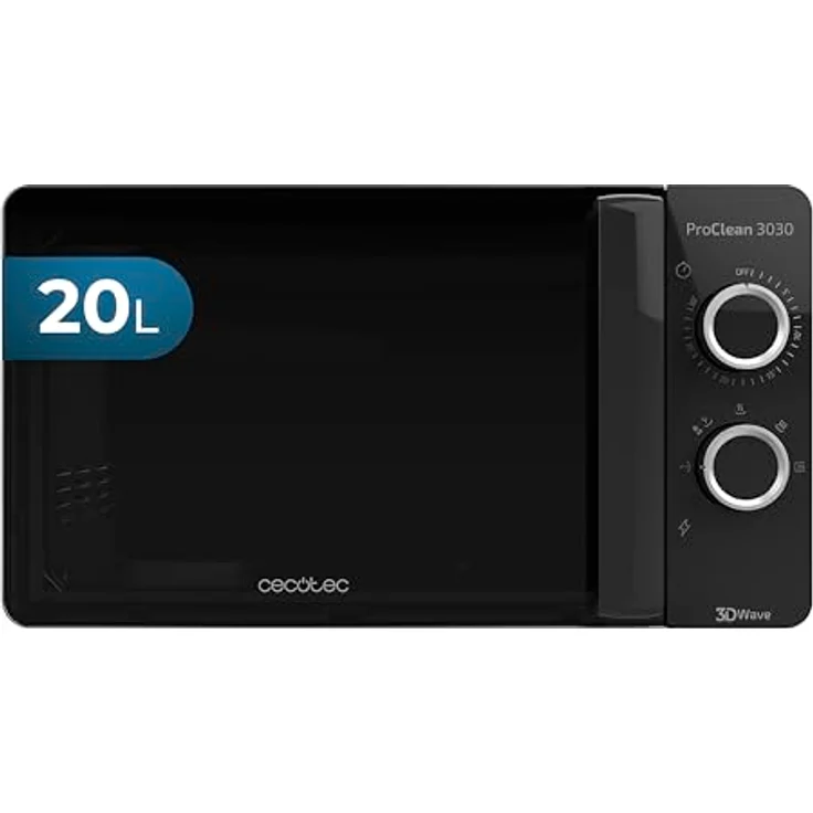 CECOTEC Pro Clean ProClean 3030 Mikrowelle,700 W, 6 Leistungsstufen, 20 L Garraum, Standgerät, schwarz – Bild 2