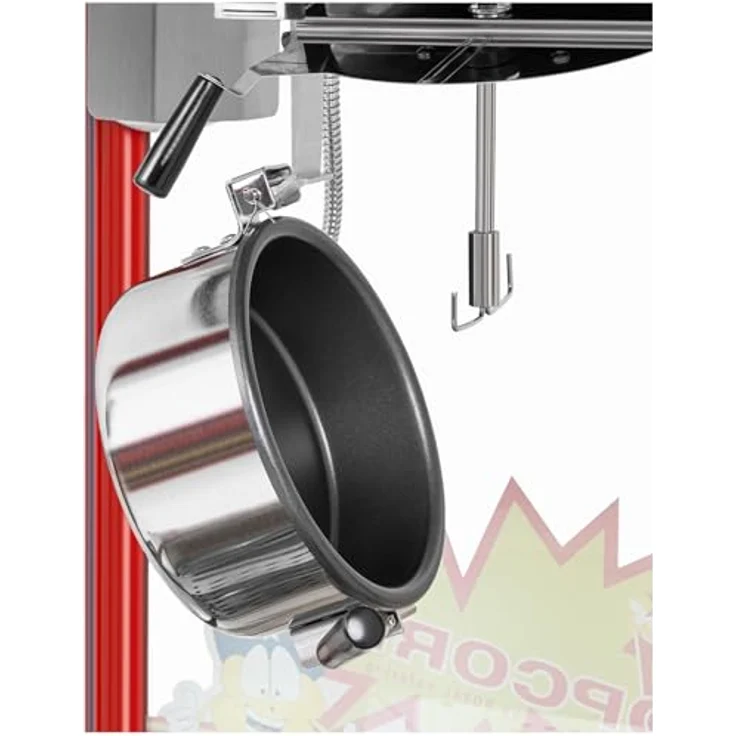 Royal Catering Popcornmaschine RCPR-16E 1600W Edelstahl,gehärtetesglas,Teflonmaterial, rot - Preisvergleich – Bild 2