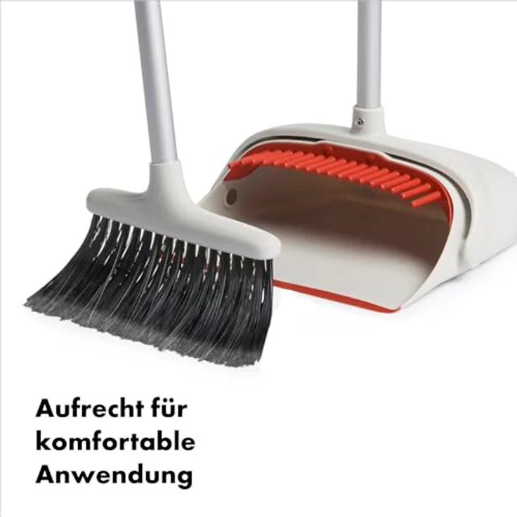 OXO Good Grips langstieliges Handfeger und Schaufel Set zum aufrechten Fegen – Bild 3
