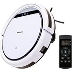 MEDION Saugroboter mit Ladestation E32 (Roboterstaubsauger für Hartböden, Fliesen, Laminat, Tierhaar optimiert, Direktabsaugung, autom. Rückkehr zur Ladestation)