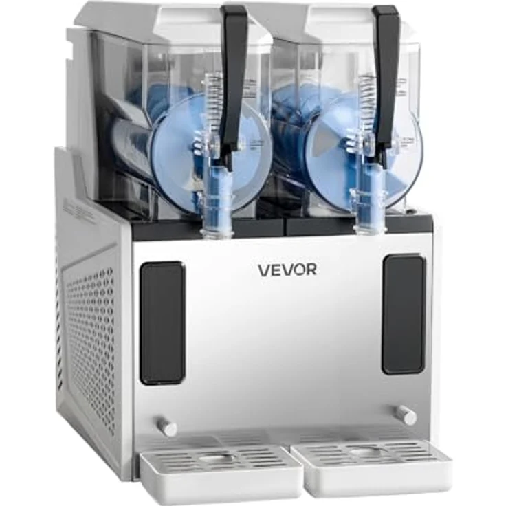 VEVOR Slush Maschine X-60, 2 x 3 L Slusheis Eisbereiter mit 450 W, Selbstreinigungsfunktion und 5 voreingestellten Programmen – Bild 9