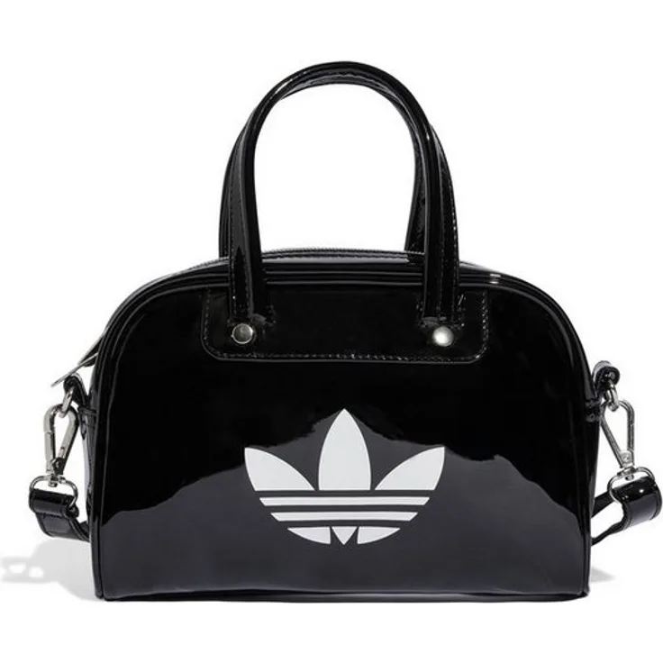 adidas Originals Daypack Damen Bowlingtasche ADICOLOR BB XS MINI, nostalgisches Design mit verstellbarem Riemen und Metallnieten, schwarz