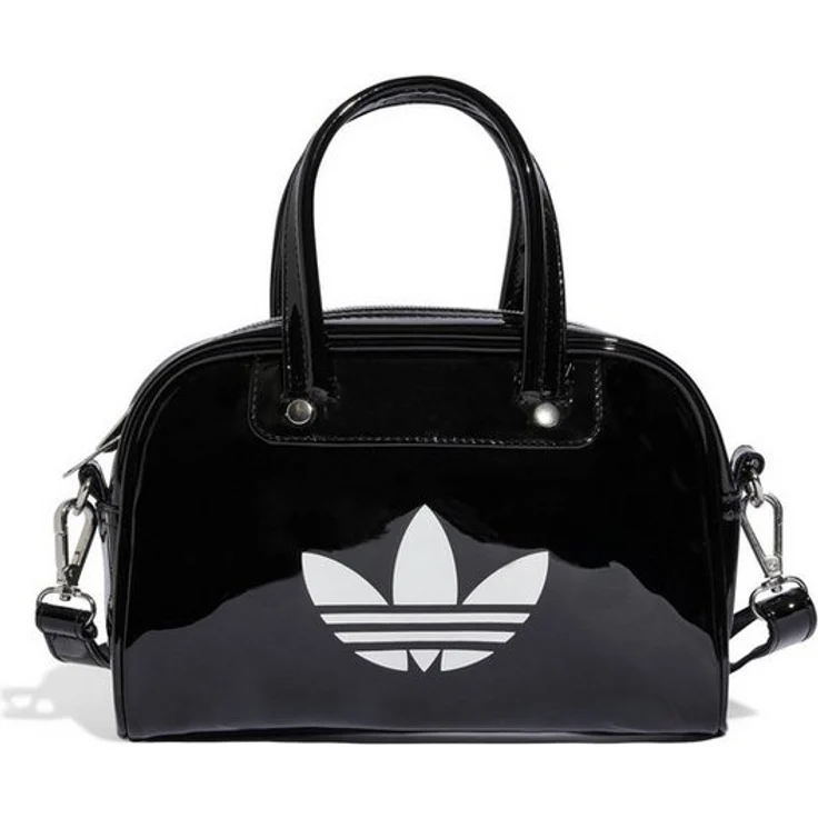 adidas Originals Daypack Damen Bowlingtasche ADICOLOR BB XS MINI, nostalgisches Design mit verstellbarem Riemen und Metallnieten, schwarz