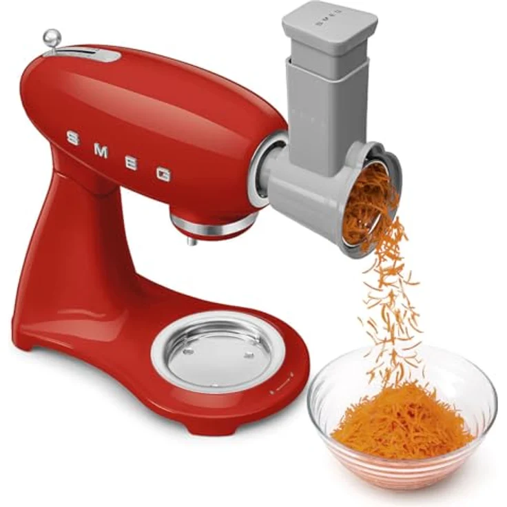 Smeg SMF05RDEU Küchenmaschine, Rot, 4,8 L Rührschüssel, Planetenrührwerk, 10 Geschwindigkeitsstufen, kippbarer Motorkopf – Bild 9