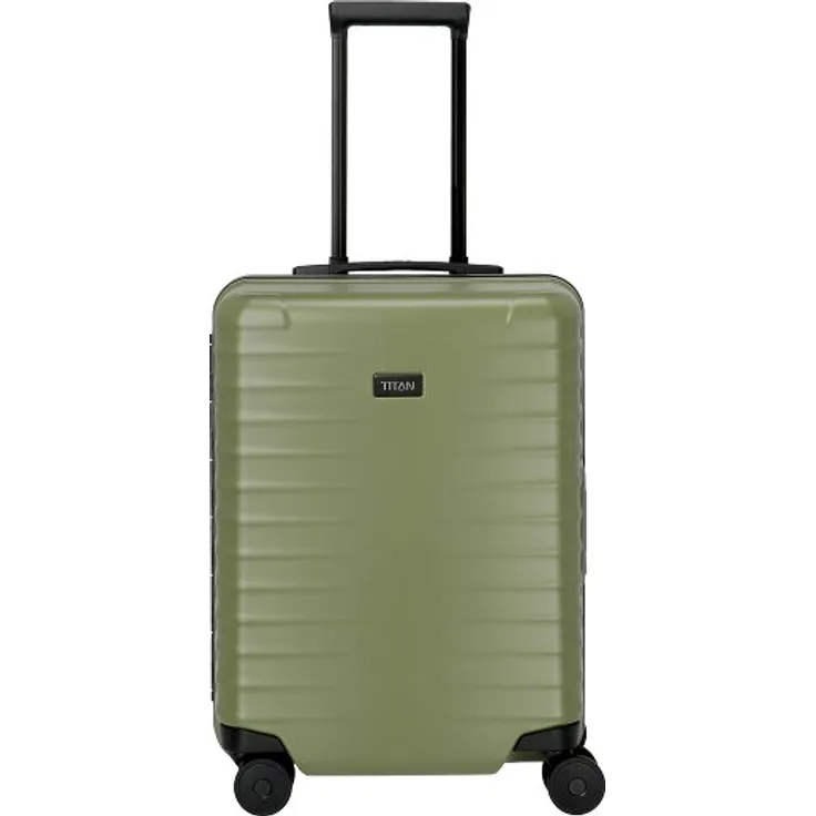 Titan Overseas Kabinentrolley S 55 cm, 4 Rollen, 100% Polycarbonat, forest green