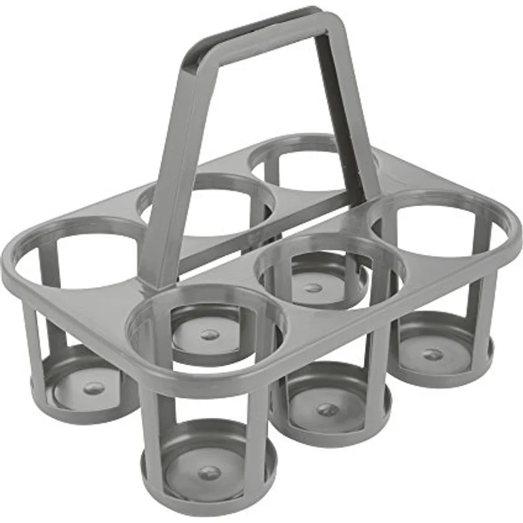 ok Flaschenträger 6-fach, PP, dunkelgrau – Bild 3