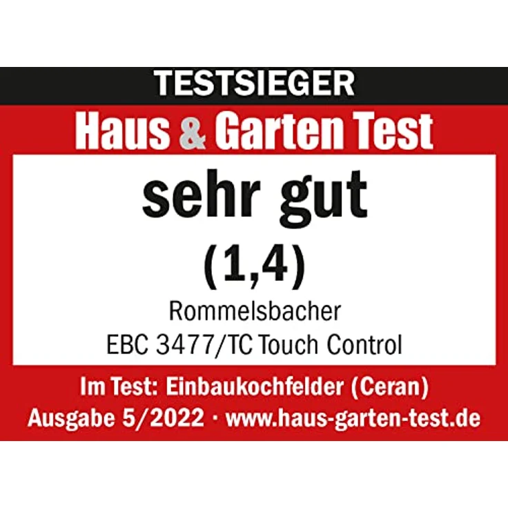 Rommelsbacher EBC 3477, Kochfeld, Einbaugerät, Autark ja, Betriebsart elektrisch, Anzahl Kochstellen 2 – Bild 5