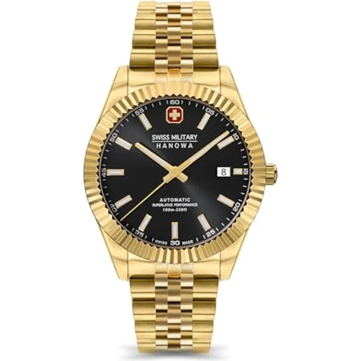 Swiss Military Hanowa Herren Analog Schweizer Automatikwerk Uhr mit Edelstahl Armband SMWGL0002110 – Bild 1