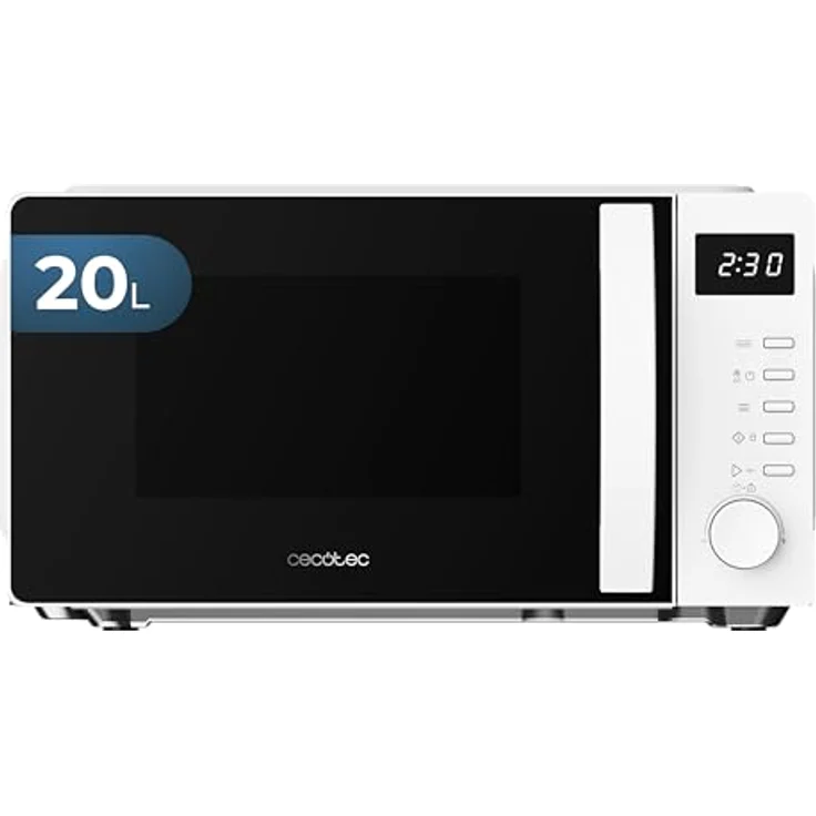 Cecotec Proclean 5005, Solo-Mikrowelle mit 20 l und 700 W, kompaktes Design, Edelstahl/Schwarz – Bild 1