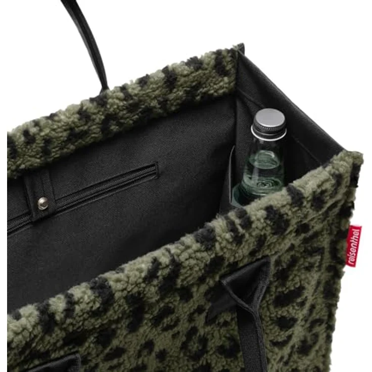 Reisenthel Shopper, Dunkelgrün, Einkaufstasche mit großem Hauptfach, 14 L, 42x35x17 cm – Bild 4