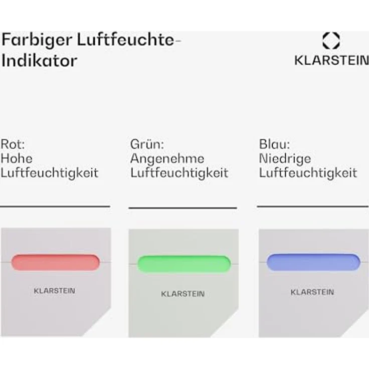 Klarstein AeroDry 10 Luftentfeuchter, elektrisch 165W 10l/d 2,5 L Wasser Tank, Leiser Bautrockner für Räume bis 15m2, Touch-Bedienfeld - Preisvergleich – Bild 6