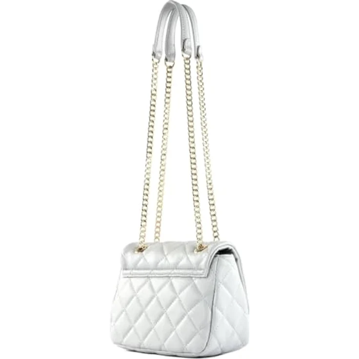 VALENTINO BAGS Ocarina Umhängetasche, Schultertasche 18.5 cm mit eleganter Steppoptik, Farbe Perla – Bild 4