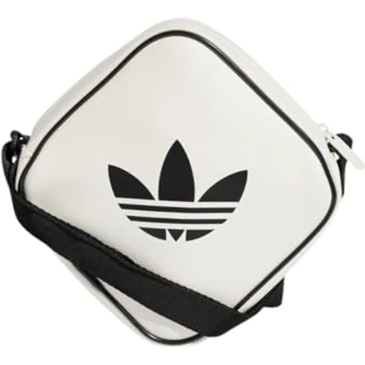 adidas Originals AC D BAG, Sporttasche aus Synthetikleder mit Rautensteppung, schwarz