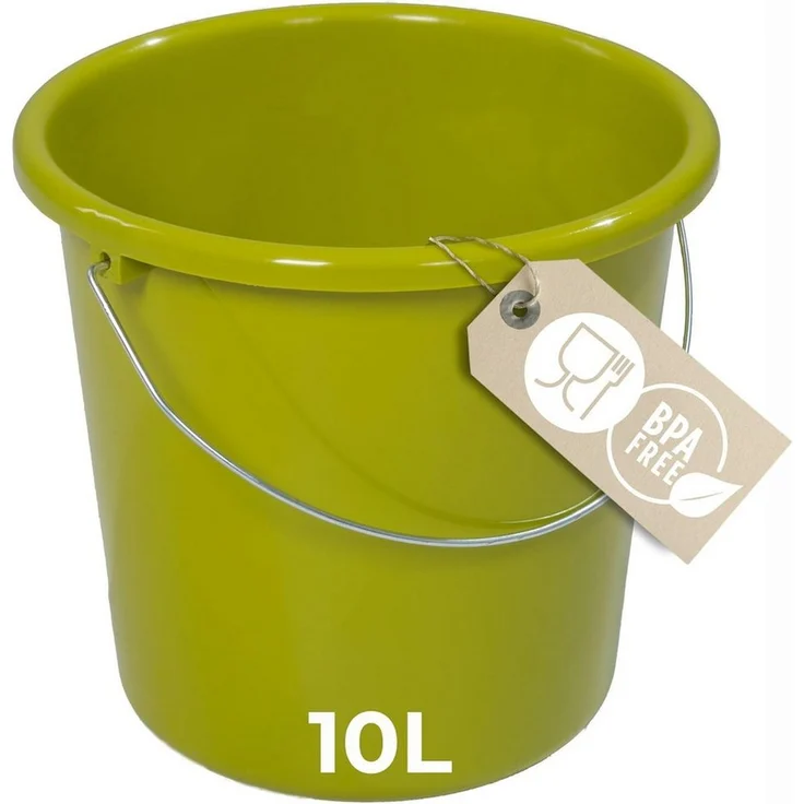 Novaliv Putzeimer 30949-1x, 10L Kunststoffeimer mit Maßeinteilung, BPA-frei, für Haushalt und Garten