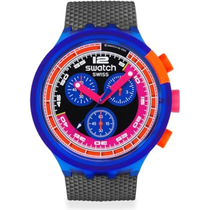 Swatch Montre NEON Party to The MAX, Armbanduhr mit Kunststoffgehäuse, wasserdicht, 3 ATM – Bild 1